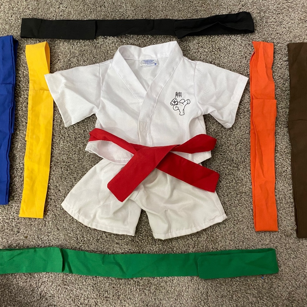 Build a bear clothes karate outfits with belts